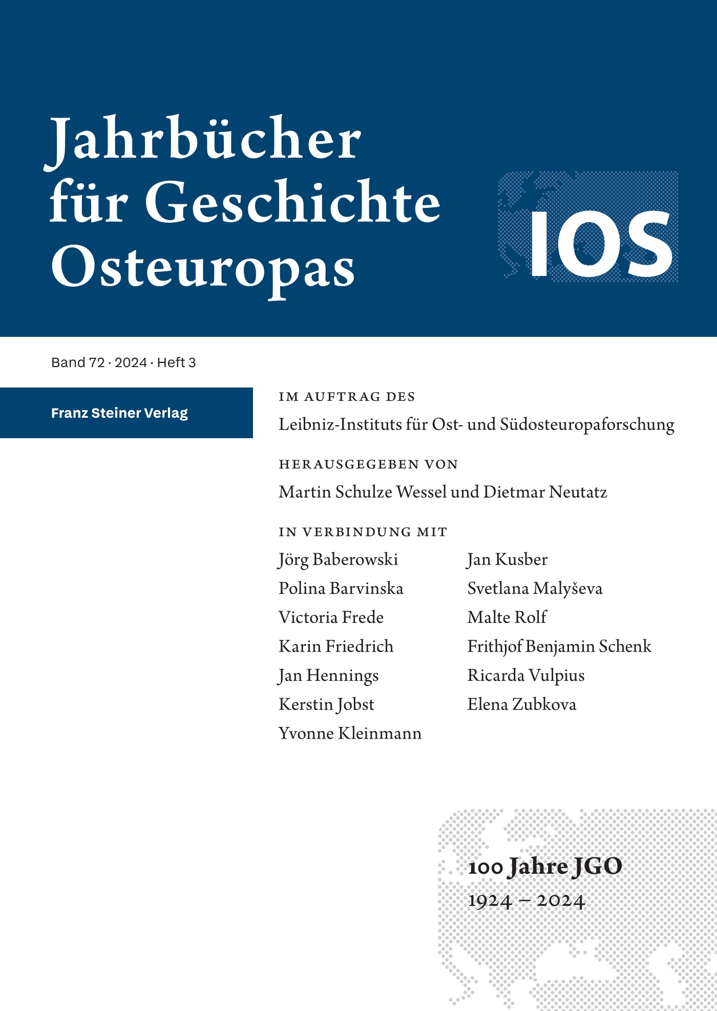 Jahrbücher für Geschichte Osteuropas - print + online